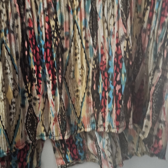 Lifestyle attitude by Larry Levine multicolored top sz. L - Picture 10 of 11